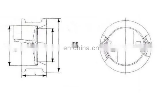 Bundor 150LB Stainless Steel Wafer Type Check Valve DN40-600 wafer type flap Non Return Valve