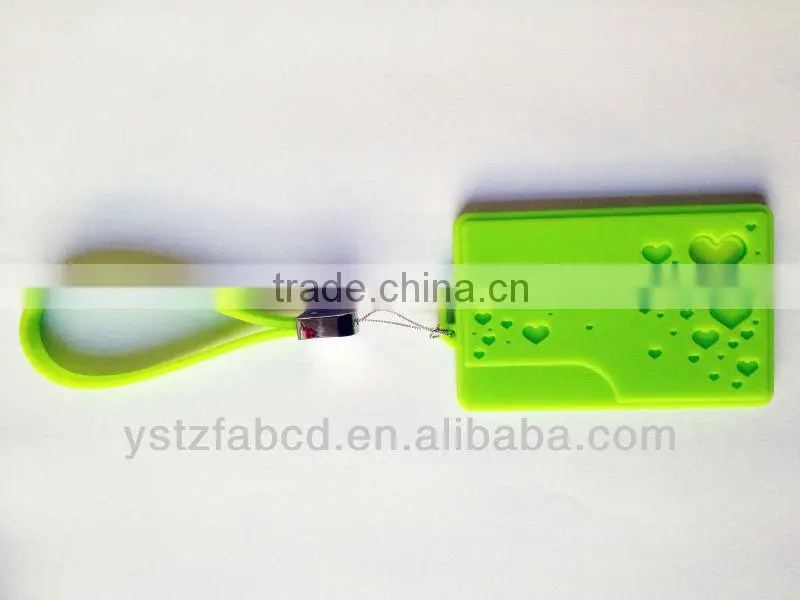 Silicone Luggage Tag with heart shape design