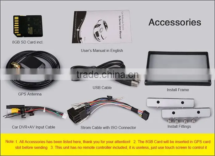 ES7051M 7" 2 Din Car DVD Player with 3G GPS Radio VMCD Win8 UI
