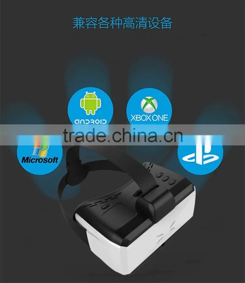 Virtual Reality Glasses ( All in one )RK3188 A9 four core LC-8V VR integrated machine