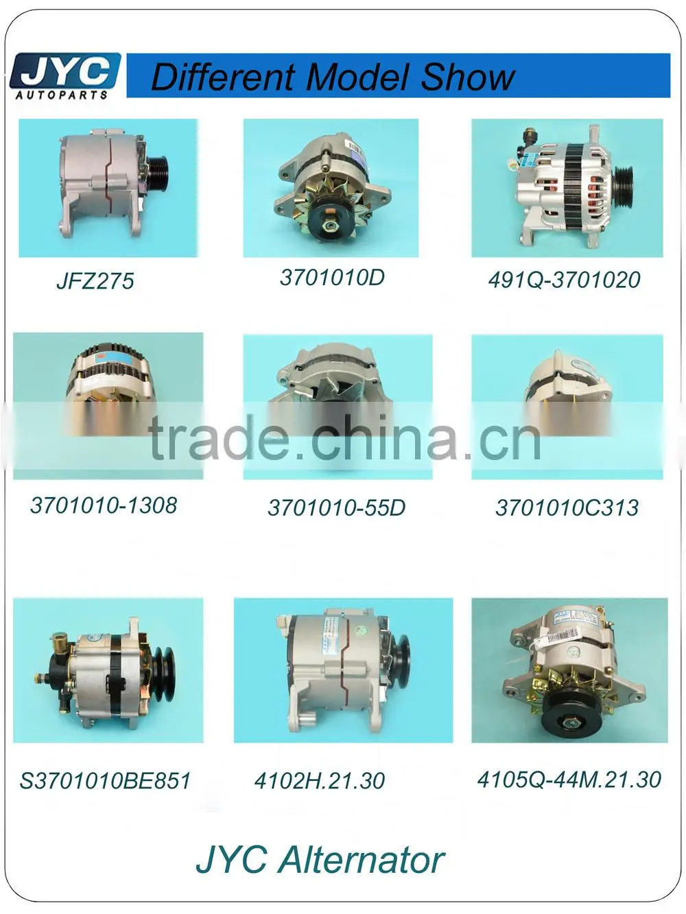JYC alternator OE NO :4102H.21.30