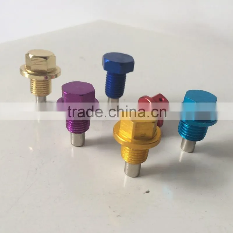 Aluminum oil drain plugs with washer