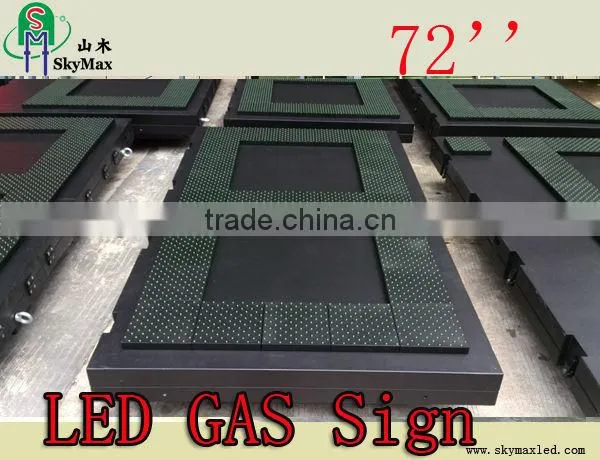 Customize 72'' big led gas signs digit outdoor price signs