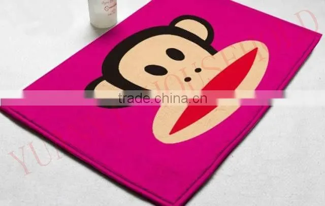 pink design bath mat non slip