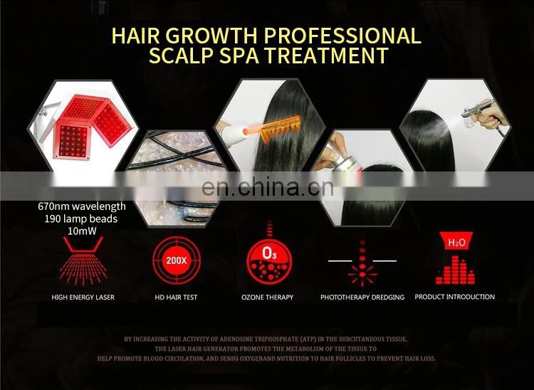 650nm Diode Laser SPA Scalp Treatment Machine with Hair Analysis Camera Professional Hair Regrowth Machine for Hair Salon