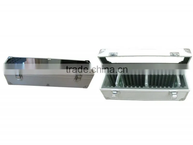 aluminum profile hard case box aluminum wine cases with lock and handle