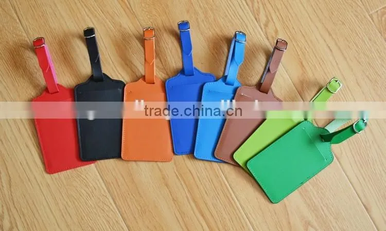 wholesale genuine leather luggage tags baggage tags colorful luggage parts
