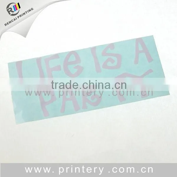 New vinyl clear sticker China supplier