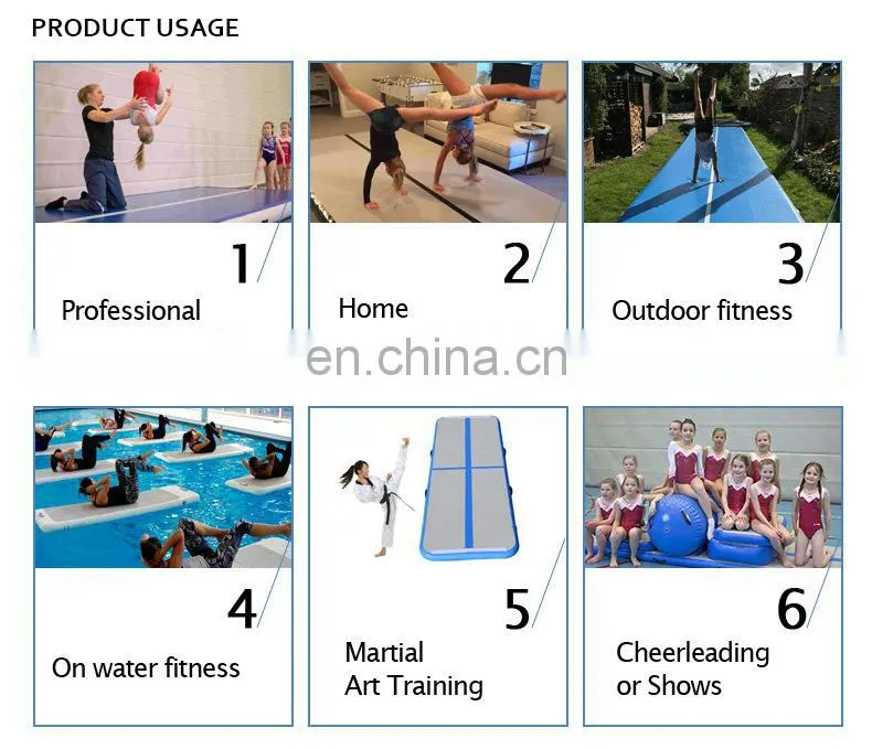 3m 4m 5m 6m 8m 10m 12m Cheap Inflatable Gym Air Tumble Track Mat for Gymnastics