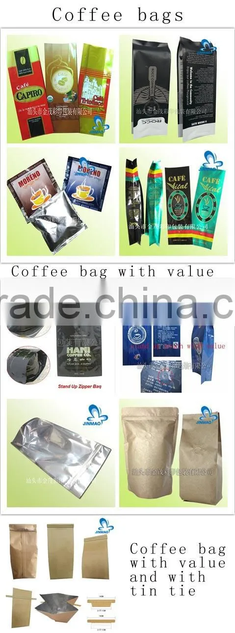 Custom printed plastic bags heat seal with zipper