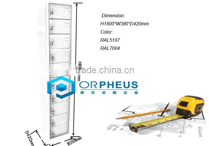 New design mobile phone charging station for supermarket/multi door metal storage cabinet