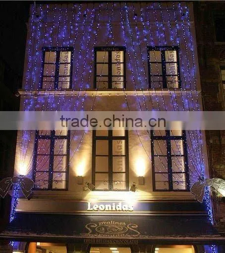 Hotel building tassel LED lights wall decoration christmas light outdoor motif
