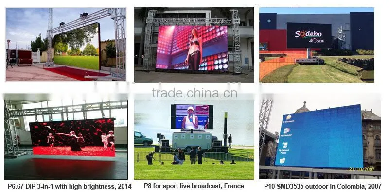 Energy saving device indoor no ghost mobile led display with epistar high bright led chip