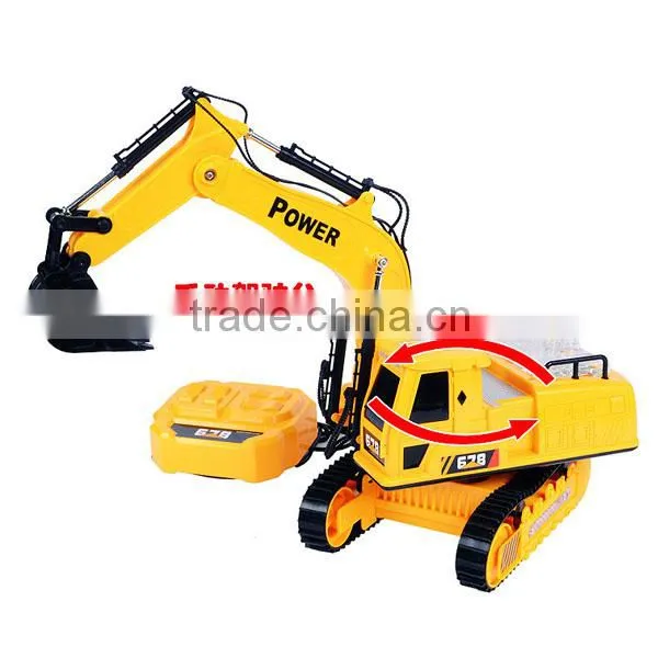 8 CH RC Crawler Excavator with light and music