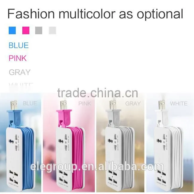 A charger with 4 usb ports smart rapid charger for mobile phone/tablets/camera/video games/home