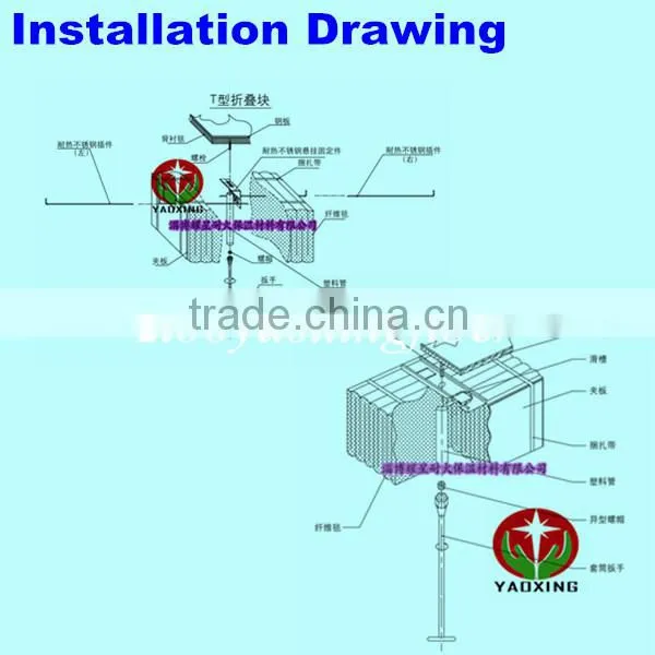 ceramic fiber module for drop tube furnace