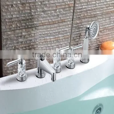 Tub Mounted Modern Design Brass Hot and Cold Bath Tap