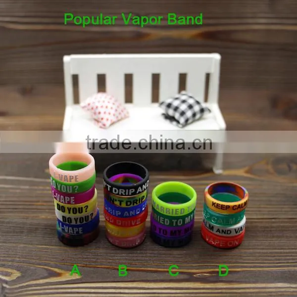 flexible 18/22mm diameter non-stick vape band custom silicone o ring