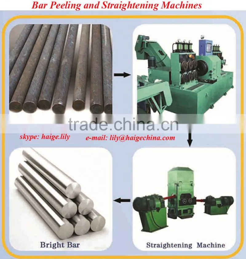 semi automatic bar peeling machine yantai haige machine tools