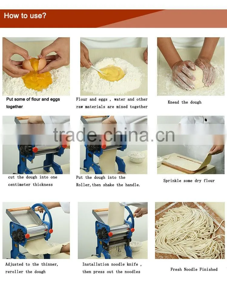 Electroplating with double knives manual pasta extruder machine for sale (150-2DD)