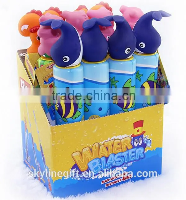 Special animal design PU foam water gun, mini summer pu water gun toy for kids