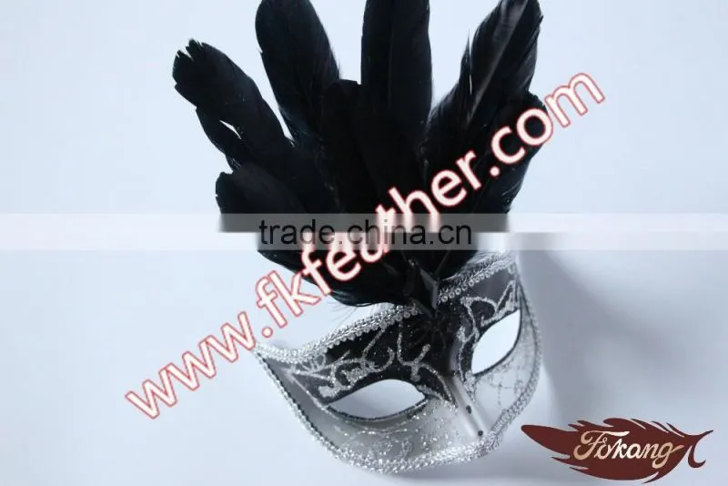 Wholesale Carnival Dance Goose Feather Party Mask For Female