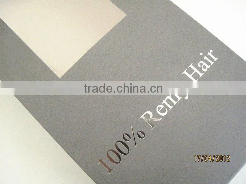 Simple Hair extention box with stamping & embossing