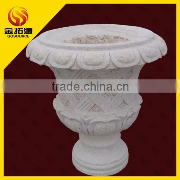 decorative garden stone flower pot
