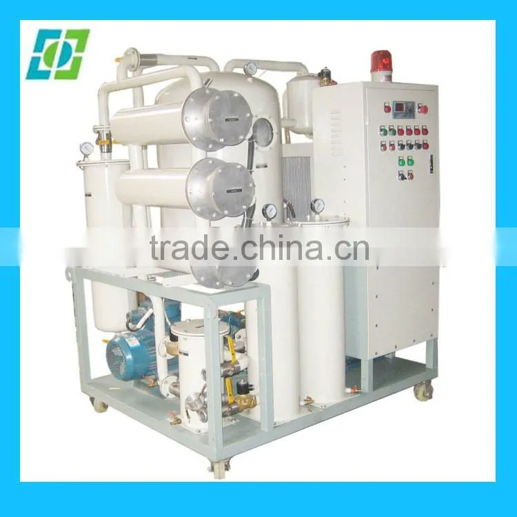 China Industrial Used Turbine Oil Purifier Machine