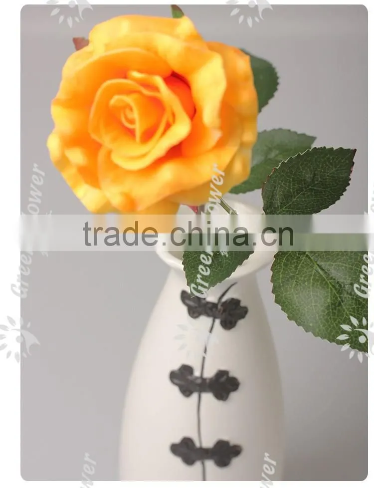 Greenflower 2016 Wholesale handscrafts Real Touch Latex PU China Artificial Flowers Rose for wedding decoration occation