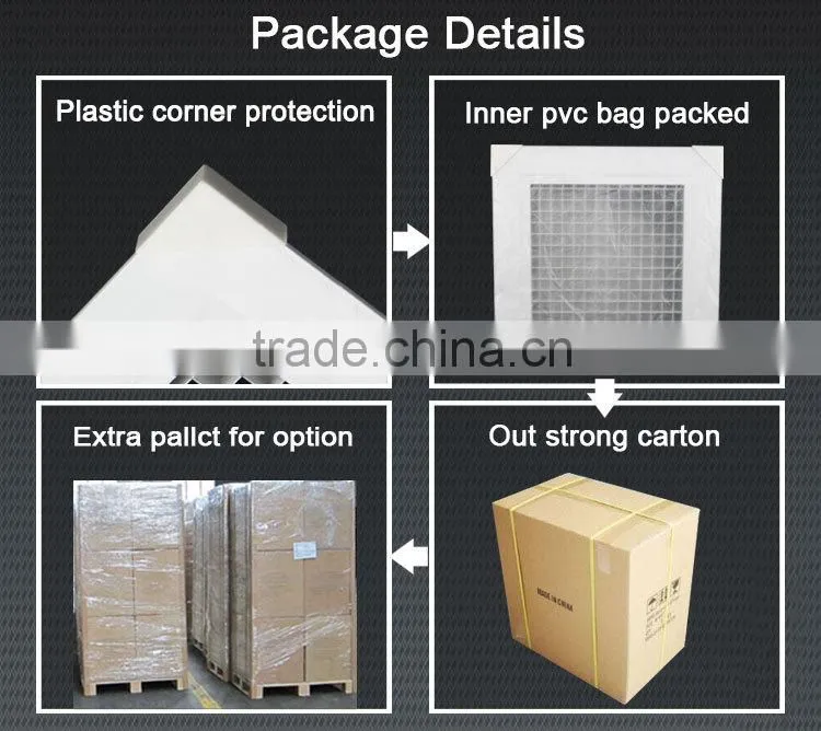 aluminum eggcrate return air ceiling air conditioner grille