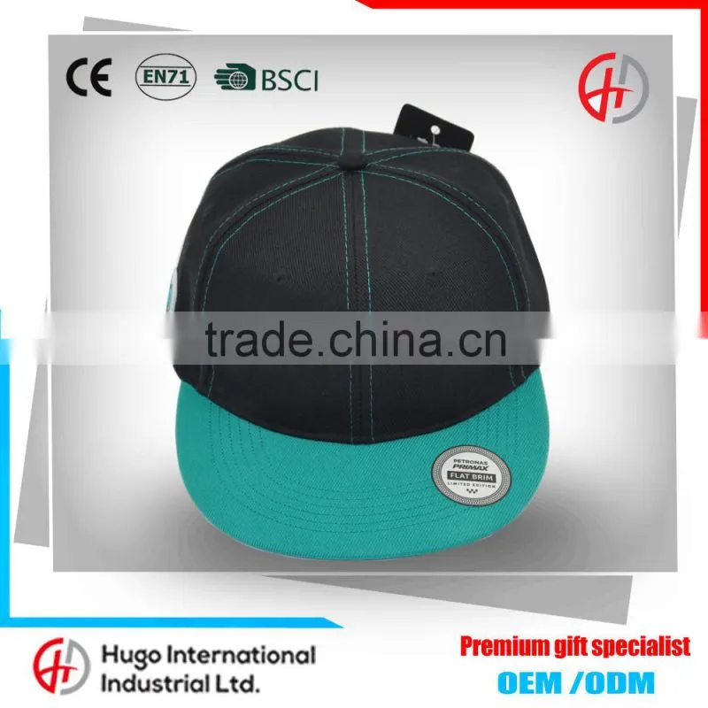 Cool Fashion Rock Roll Style Unisex Adjustable Premium Cotton Twill Fitted Embroidery flat Hip-Hop Baseball Snapback Cap