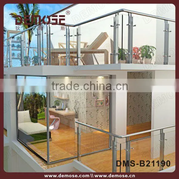 stainless steel bracelet glass holding railing stand off for terraces