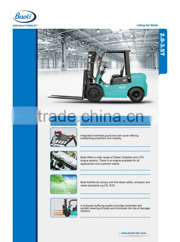 2 ton diesel forklift with ISUZU engine