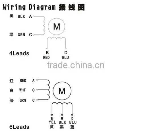 56BYG Series 2-phase Stepper Motor