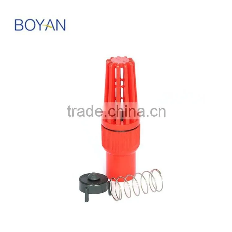 China Wholesale BOYAN TaiZhou HuangYan Low Price PVC Red Plastic Foot Valve