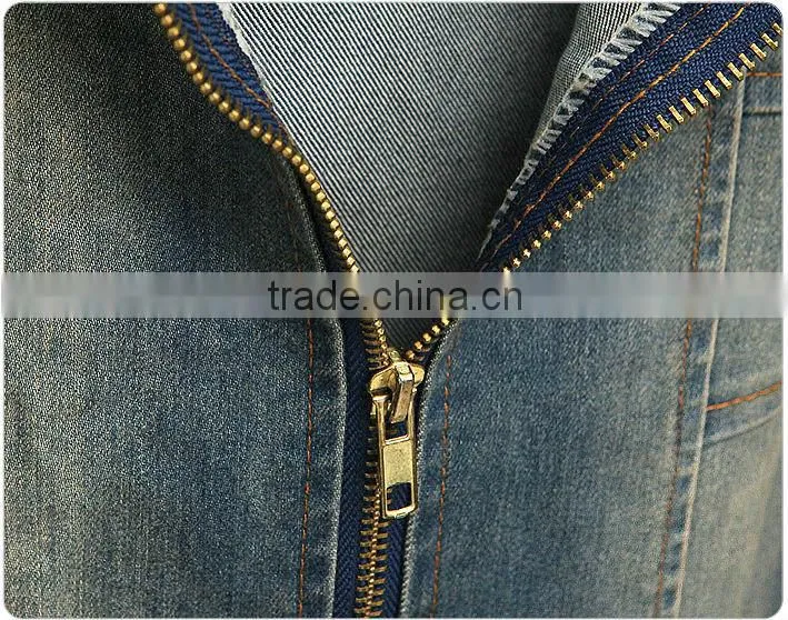 2015 New arrival Latest half sleeve denim halter dress retro denim woman one-piece office dress