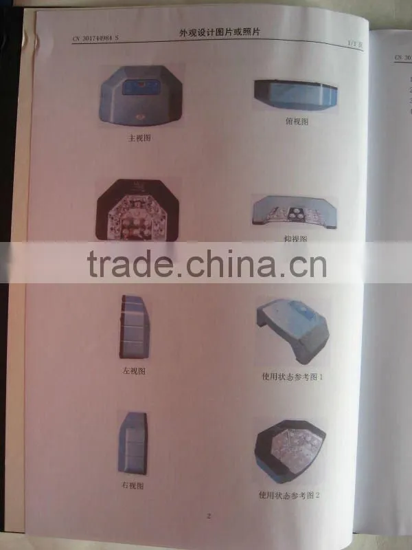 two hand Bare power 240W led uv nail lamp