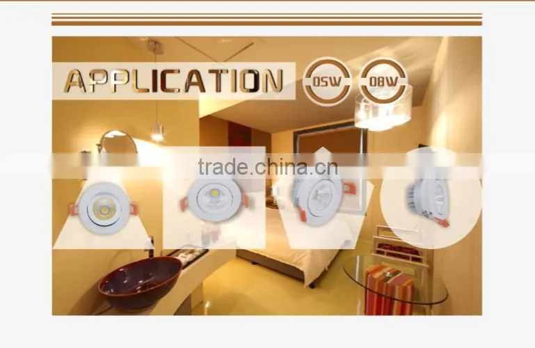 15w IP20 1800Lumens COB Adjustable Commercial Ceiling LED Downlight