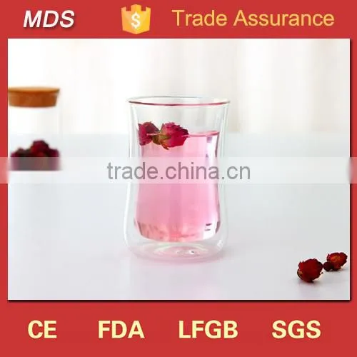 Popular 2015 Hot Sell Artificial Tempered Foot Wine Glass