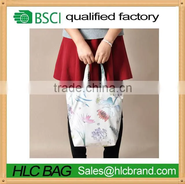 eco friendly white flower printing jelly tote bag HL-PB122