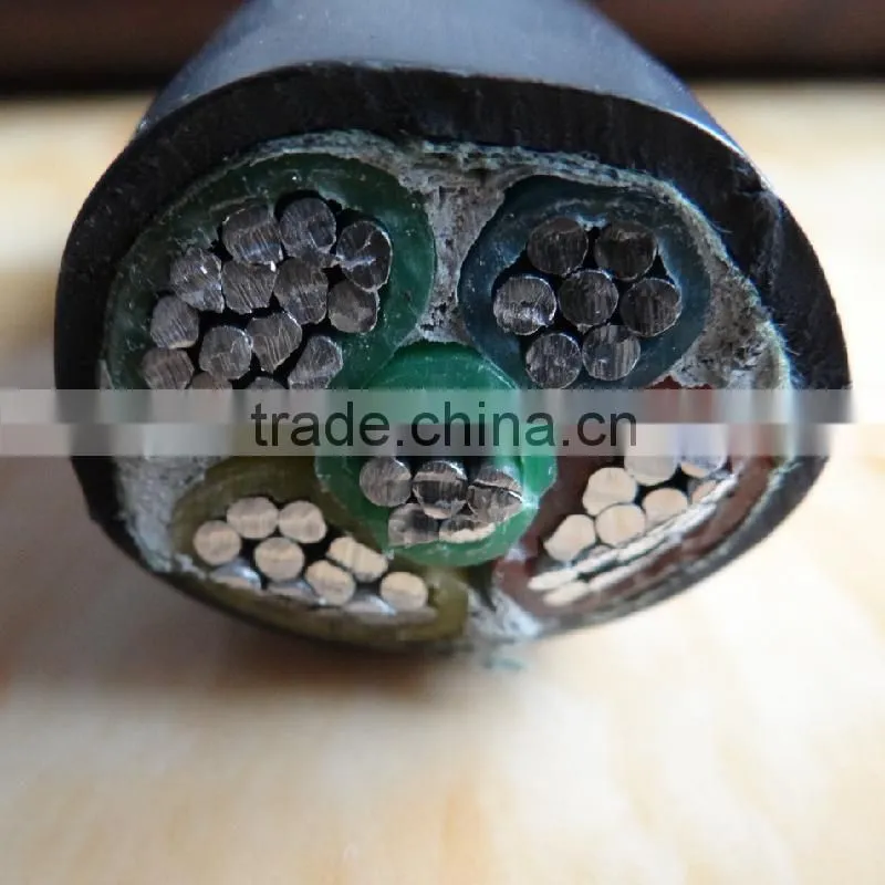 0.6/1kv Copper/Aluminum conductor XLPE insulation Steel wire armoured PVC Sheath Power cable