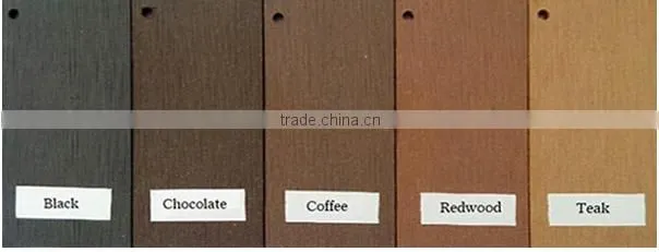 extruded plastic composite decking with PE material outdoor solid WPC deck
