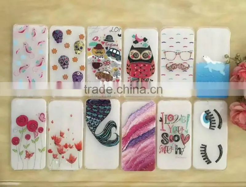 TPU Printed Thin Soft Silicon Rubber Case Skin Cover For iPhone 6S/6/5S/5 6 Plus