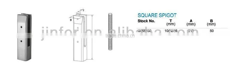 Stainless Steel Glass Spigot Duplex 2205 spigot Glass pool fencing spigot