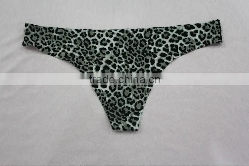 Hot Elegant Leopard Print Seamless G string Ladies Underwear Manufacturers
