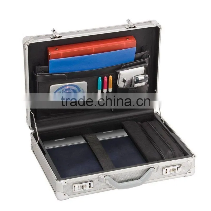 Details about Solo 17" Aluminum Laptop Attache case, Hardsided Briefcase
