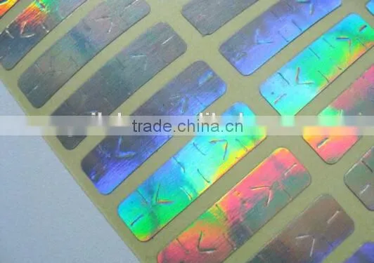 hologram scratch off labels roll easy peel off cold stick label 8*45mm have other silver , grey , zebra leopard etc
