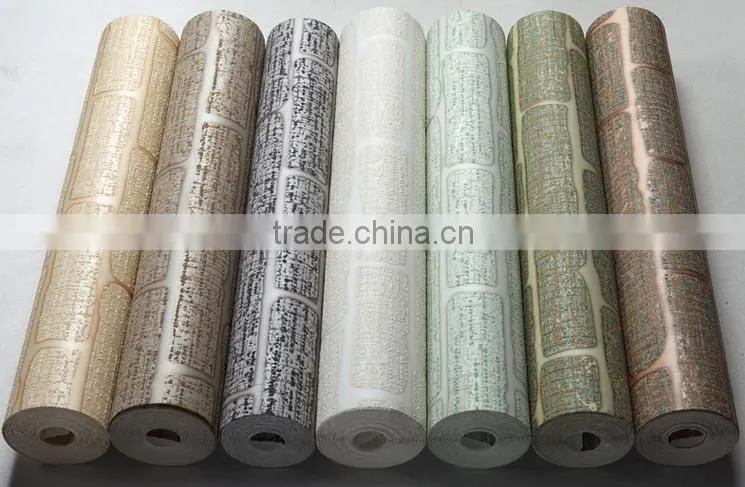 modern design natural style 3d brick wallpaper