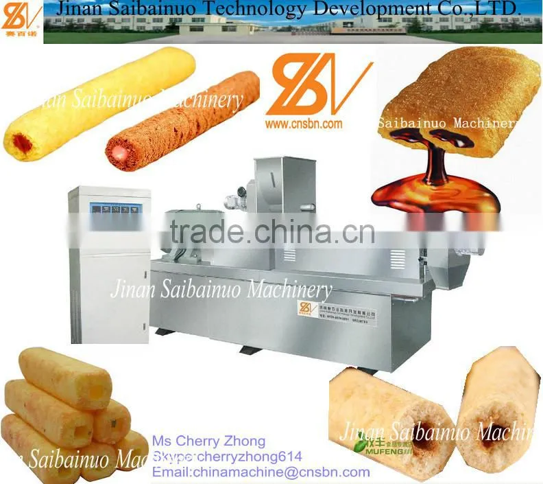 Export full-automatic core filled snack food processing machine